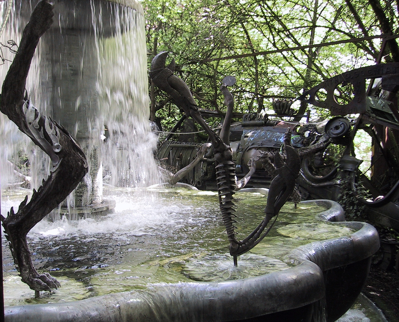 Illustration for article titled Behold The Unearthly Delights Of H.R. Giger's Personal Sculpture Garden